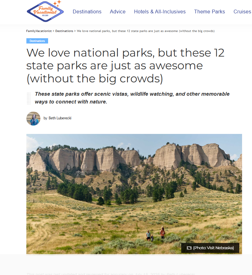 Article in Family Vacationist