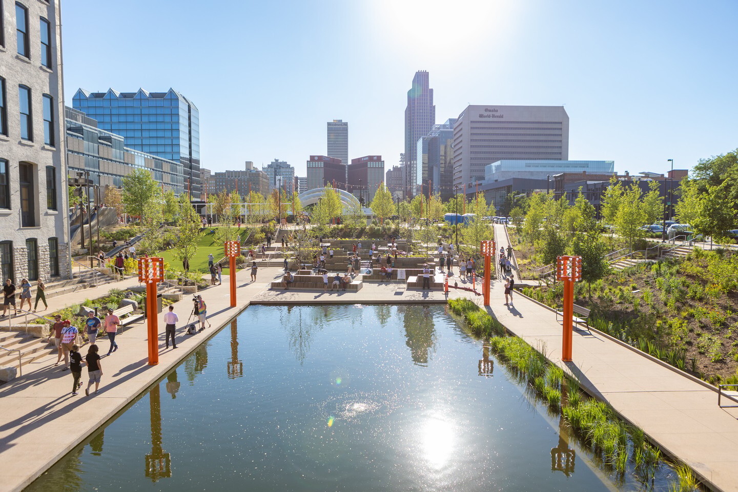 Gene Leahy Mall in downtown Omaha. 