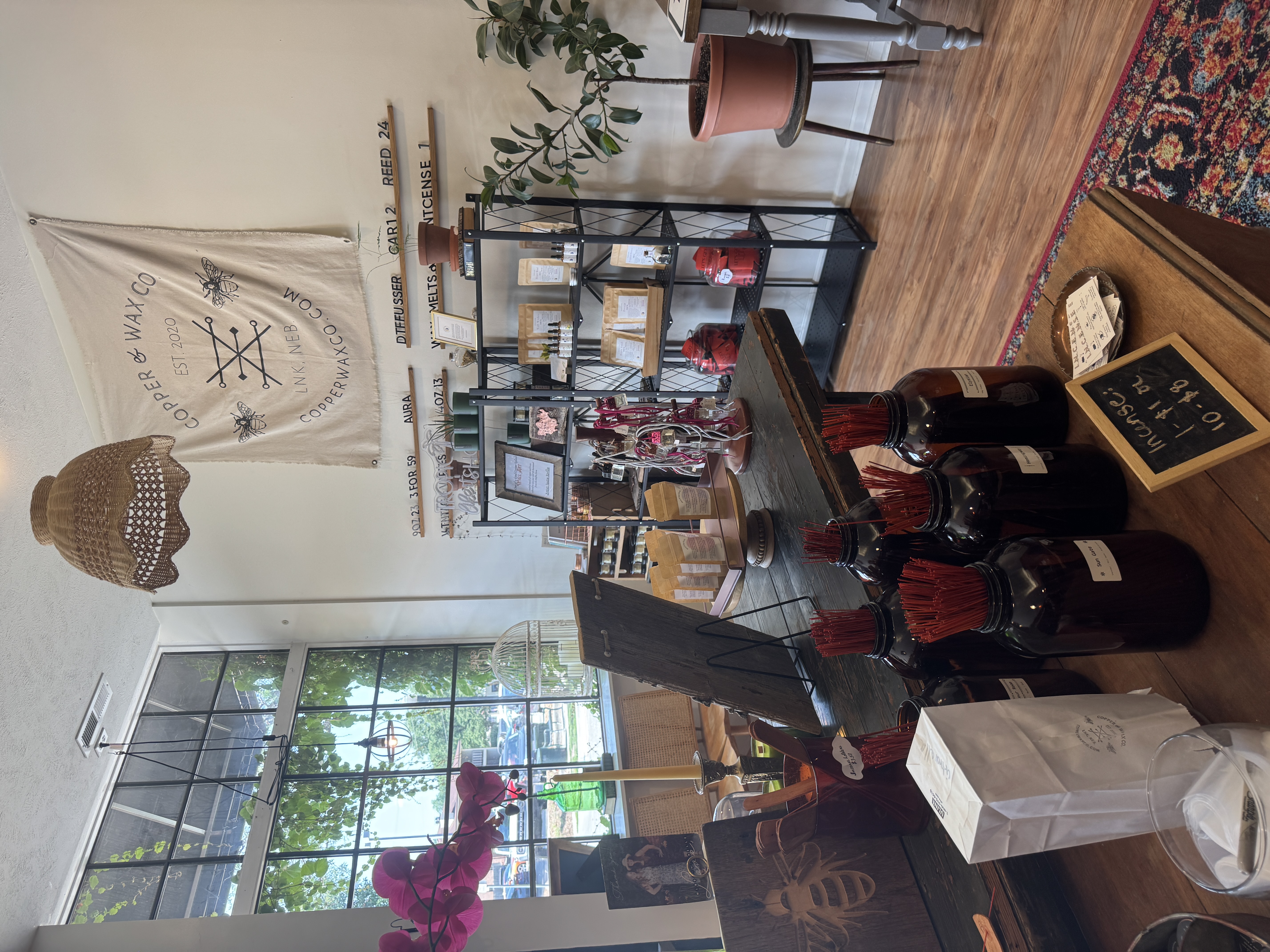 merchandise at copper wax