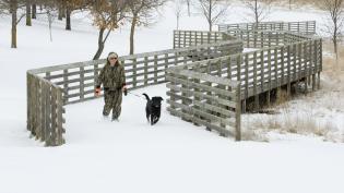 Mahoney during winter