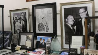 memorabilia displayed in Great Plains Black History Museum