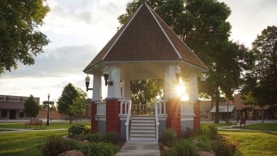 Historic Banstand in the Downtown Broken Bow Square