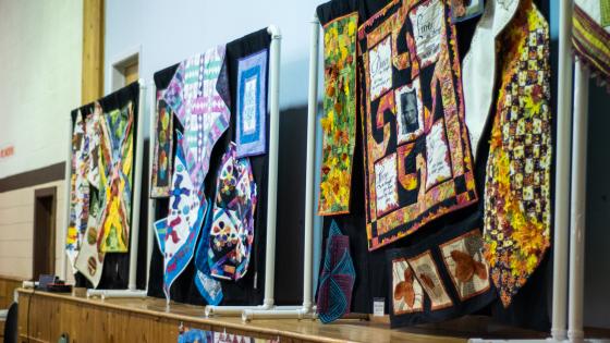 Textile art on display at the Chadron Festival of Quilts.