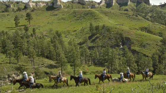 Horseback Riding at Fort Robinson State Park, Nebraska