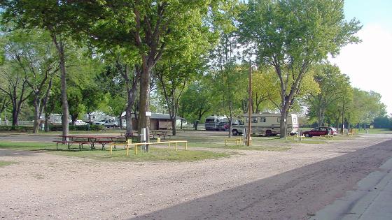 Shaded Campground sites 