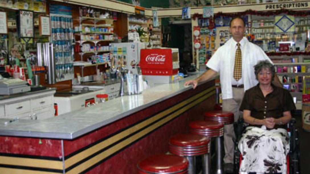 Arapahoe Pharmacy Old Fashioned Soda Fountain (Arapahoe
