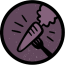 Carrot on fork Icon