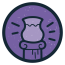 Culture Cluster Icon: purple vase on pedestal