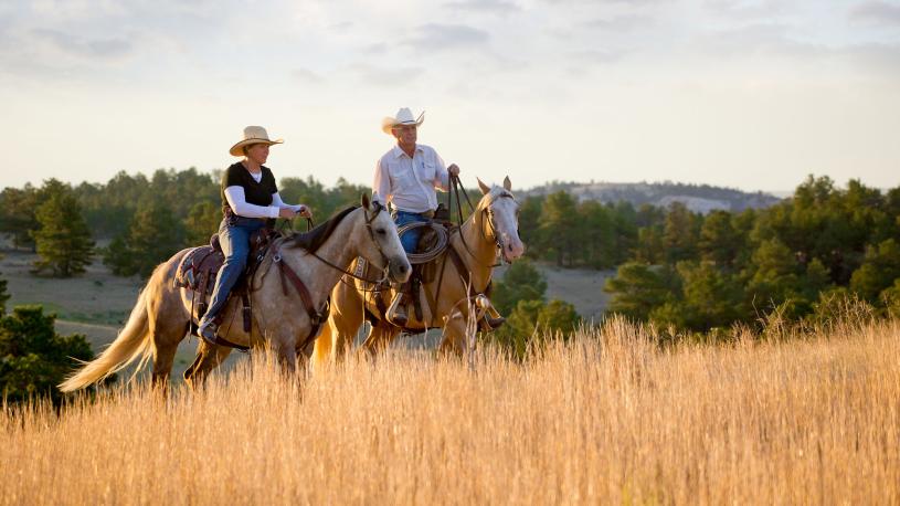 Horseback riding at Murphy's Ranch.