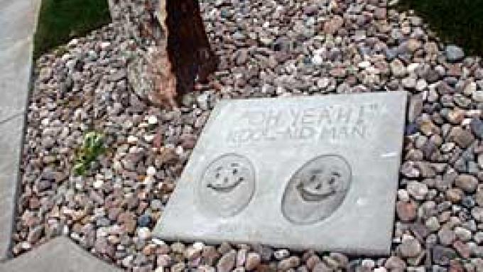 Kool-Aid Man's Footprints at the Hastings Museum