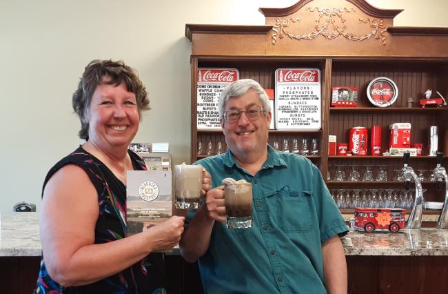 Couple in Kelley's Pharmacy